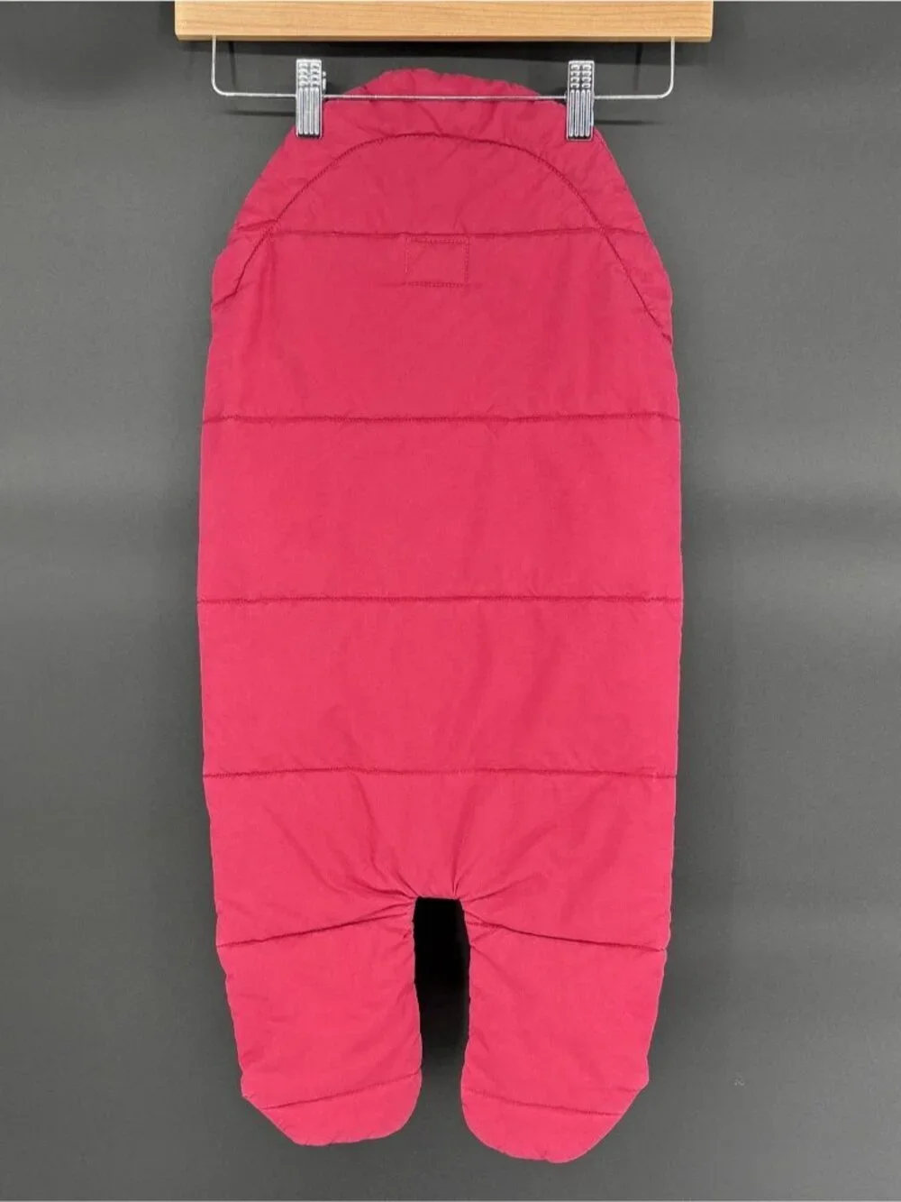 Vintage 80s L.L. Bean Baby Bag Co Bunting Snowsuit Newborn Pink Made in USA